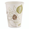 Pathways Paper Hot Cups, 12 oz, White/Brown, 50/Sleeve, 20 Sleeves/Carton