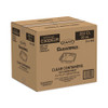 ClearPac Containers, 2 Compartments, 32.8 oz, 7.4 x 9 x 1.7, Clear, Plastic, 63/Pack, 4 Packs/Carton