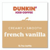 French Vanilla Iced Coffee Drink, 13.7 oz Bottle, 12/Carton