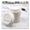 Traveler Cappuccino Style Dome Lid, Fits 10 oz to 24 oz Hot Cups, White, 95 Lids/Sleeve, 10 Sleeves/Carton