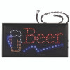 LED Rectangular Beer Sign, 19 x 10, Black Frame, Blue/Green/Orange/Red/White Graphics LED Rectangular Beer Sign, 19 x 10, Black Frame, Blue/Green/Orange/Red/White Graphics