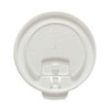 Lift Back and Lock Tab Cup Lids for Foam Cups, Fits 10 oz Solo Trophy Hot/Cold Drink Cups, Plastic, White, 2,000/Carton