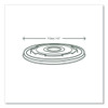 115-Series Flat Hot Lids, Compostable, For Use With 115-Series Soup Containers, White, Plastic, 500/Carton