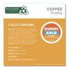 Cold Iced Coffee K-Cups, Caramel, 0.44 oz, 22/Box
