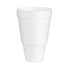 Foam Drink Cups, Tapered Bottom, 32 oz, White, 25/Bag, 20 Bags/Carton