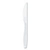 Impress Heavyweight Full-Length Polystyrene Cutlery, Knife, Plastic, White, 100/Box Impress Heavyweight Full-Length Polystyrene Cutlery, Knife, Plastic, White, 100/Box