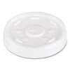 Plastic Lids, Straw-Slot Lid, Fits 12 oz to 24 oz Hot/Cold Foam Cups, Translucent, 100/Pack, 10 Packs/Carton