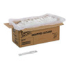 Mediumweight Polypropylene Cutlery, Individually Wrapped, Fork, Plastic, White, 1,000/Carton