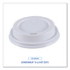 Hot Cup Lids, Fits 8 oz Hot Cups, Plastic, White, 50/Sleeve, 20 Sleeves/Carton