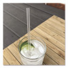 Giant Straws, 7.75", Polypropylene, Clear, 1,500/Carton