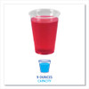 Translucent Plastic Cold Cups, 9 oz, 100/Sleeve, 25 Sleeves/Carton