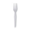 Plastic Cutlery, Heavyweight Fork, White, 100/Box, 10 Boxes/Carton