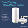 Water Faucet Mount Filtration System with 1 Elite Advanced Replacement Filter, White, 4/Carton