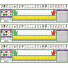 Modern Manuscript Primary Desk Plates, 19" x 5", 36 Per Pack, 3 Packs