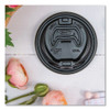 Optima Reclosable Lid, Fits 12 oz to 24 oz Hot Cups, Plastic, Black, 100/Pack, 10 Packs/Carton