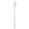 Bonus Polypropylene Utensils, Soda Spoon, Plastic, 8", White, 1,000/Carton