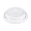 Cappuccino Dome Sipper Lids, Fits 12 oz Hot Cups, Plastic, White, 1,000/Carton
