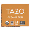 Tea Bags, Organic Chai, 16/Box, 6 Boxes/Carton