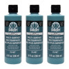 Acrylic Paint Multi-Surface Satin, 8oz., Teal, Pack of 3