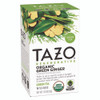 Tea Bags, Organic Green Ginger, 16/Box, 6 Boxes/Carton