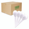 Plantware Compostable Soup Spoon, Heavyweight, Plastic, White, 50/Pack, 20 Packs/Carton