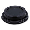 Hot Cup Lids, Fits 8 oz Hot Cups, Plastic, Black, 1,000/Carton