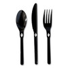 Spoon WeGo Polystyrene, Spoon, Plastic, Black, 1,000/Carton