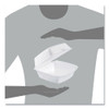 Foam Hinged Lid Containers, 6 x 5.78 x 3, White, 500/Carton