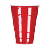 Easy Grip Disposable Plastic Party Cups, 9 oz, Red, 50/Pack, 12 Packs/Carton