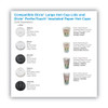 Dome Drink-Thru Lids, Fits 10 oz to 16 oz Hot Cups, Plastic, White, 1,000/Carton