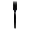 Heavyweight Wrapped Polystyrene Cutlery, Fork, Plastic, Black, 1,000/Carton Heavyweight Wrapped Polystyrene Cutlery, Fork, Plastic, Black, 1,000/Carton