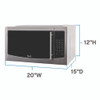 1.1 cu. ft. Stainless Steel Microwave Oven, 1,000 W, Mirror-Finish