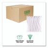 Plantware Compostable Cutlery, Knife, Plastic, Pearl White, 50/Pack, 20 Packs/Carton