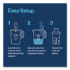 Tahoe Water Pitcher with Elite Filter, 10 Cups, Bright White, 2/Carton