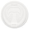 Optima Reclosable Lid, Fits 12 oz to 24 oz Hot Cups, Plastic, White, 100/Pack