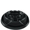 Optima Reclosable Lids for Hot Paper Cups, Fits 12 oz to 24 oz Hot Cups, Plastic, Black, 1,200/Carton