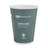 World Art Renewable and Compostable Insulated Hot Cups, 12 oz, Paper, Brown/White, 40/Pack, 15 Packs/Carton