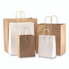 Kraft Paper Bags, Natural Twisted-Paper Handles, 13" x 7" x 17", Natural, 250/Carton