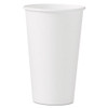 Single-Sided Poly Paper Hot Cups, 16 oz, White, 50/Sleeve, 20 Sleeves/Carton
