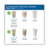 PerfecTouch Paper Hot Cups and Lids Combo, 10 oz, Coffee Haze Design, 50/Pack, 6 Packs/Carton