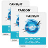 Graduate Watercolor Pad, Foldover Binding, 20 Sheet, 11x14 inch, Pack of 3