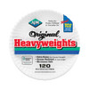 Original Heavyweights Paper Plates, 9" dia, White, 120/Pack, 8 Packs/Carton