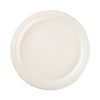 ECOSAVE Tableware, Plate, Sugarcane, 6.75" dia, White, 30/Pack