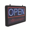 LED Programmable Message Board Open Sign, 22 x 13, Black Frame, Blue/Red Graphics LED Programmable Message Board Open Sign, 22 x 13, Black Frame, Blue/Red Graphics