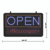 LED Programmable Message Board Open Sign, 22 x 13, Black Frame, Blue/Red Graphics LED Programmable Message Board Open Sign, 22 x 13, Black Frame, Blue/Red Graphics
