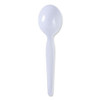 Heavyweight Polystyrene Cutlery, Soup Spoon, Plastic, White, 1,000/Carton Heavyweight Polystyrene Cutlery, Soup Spoon, Plastic, White, 1,000/Carton