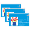 100 Series Fingerpaint Pad, 30 Sheet, 12x18 inch, Pack of 3