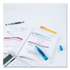 HI-LITER Desk-Style Highlighters, Fluorescent Blue Ink, Chisel Tip, Blue/Black Barrel, Dozen
