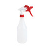 General Purpose Trigger Sprayer, 8" Tube, Fits 16 oz to 24 oz Bottles, Red/White, 24/Carton