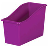 Purple Plastic Book Bin, Pack of 6 Purple Plastic Book Bin, Pack of 6